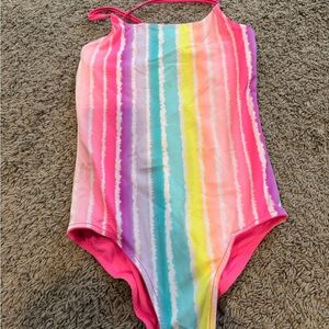 Colorful Striped Swimsuit